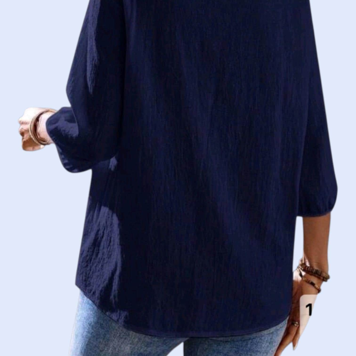 Boho Peasant Top - Flowy Tunic - Pleated Bohemian Blouse Size: L